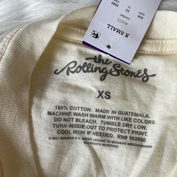 Rolling Stones vintage look long sleeve EUC Size XS - Picture 6 of 7